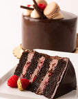 Double Dark Chocolate Raspberry Cake
