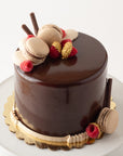 Double Dark Chocolate Raspberry Cake